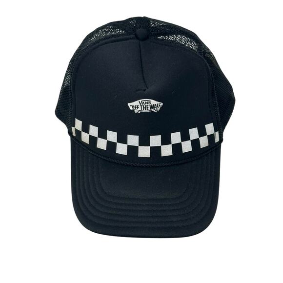 Vans Off The Wall OTTO Cap Skateboard Black Check Snapback Trucker Hat - Picture 5 of 6